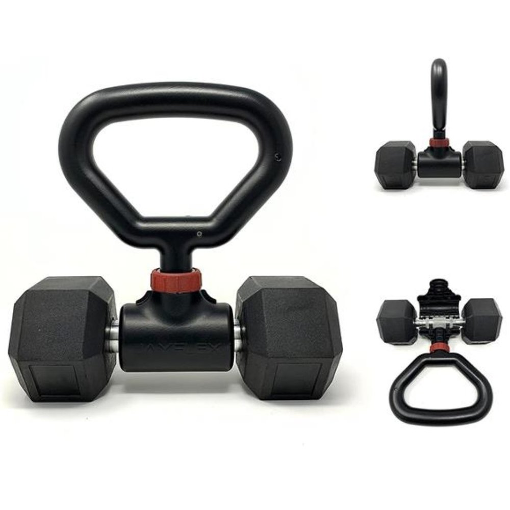 Hyperbell Convert Dumbbell Weight to Kettlebell with Adjustable Rotating Handle